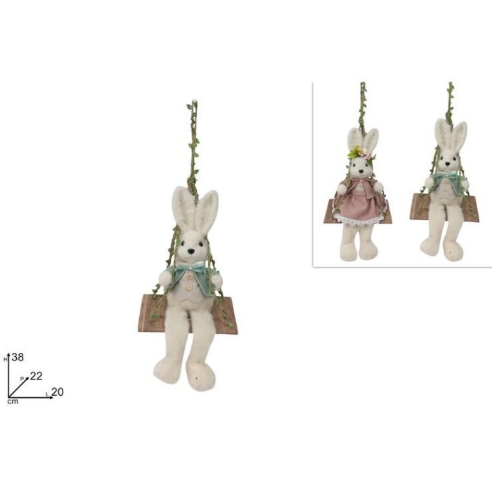 CONIGLIO  PELLICCIA SU ALTALENA  2ASS